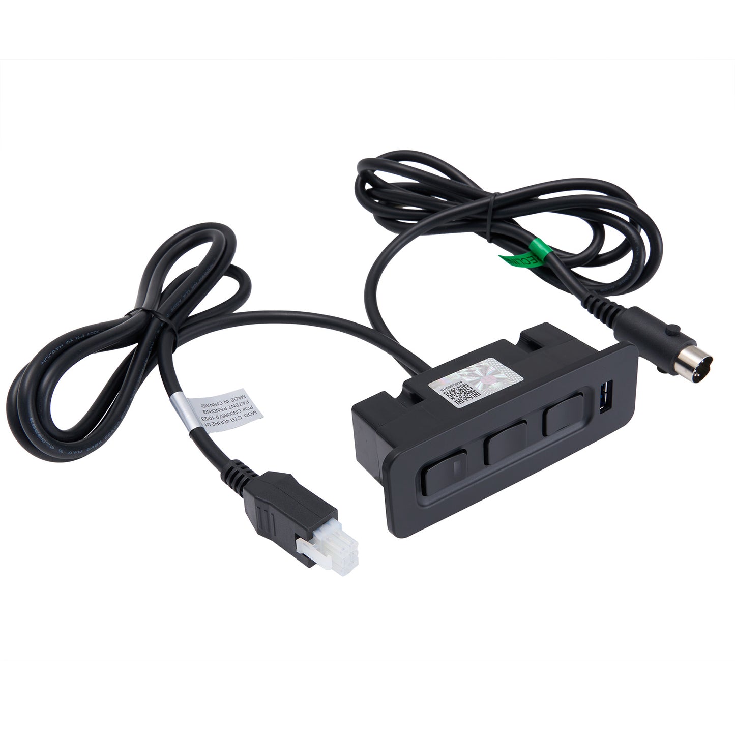 Raffel CTR 4UHR2 01 BP 6-Button Switch for recliner with 2 Plugs & USB 31049