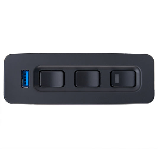 Raffel CTR 4UHR2 01 BP 6-Button Switch for recliner with 2 Plugs & USB 31049
