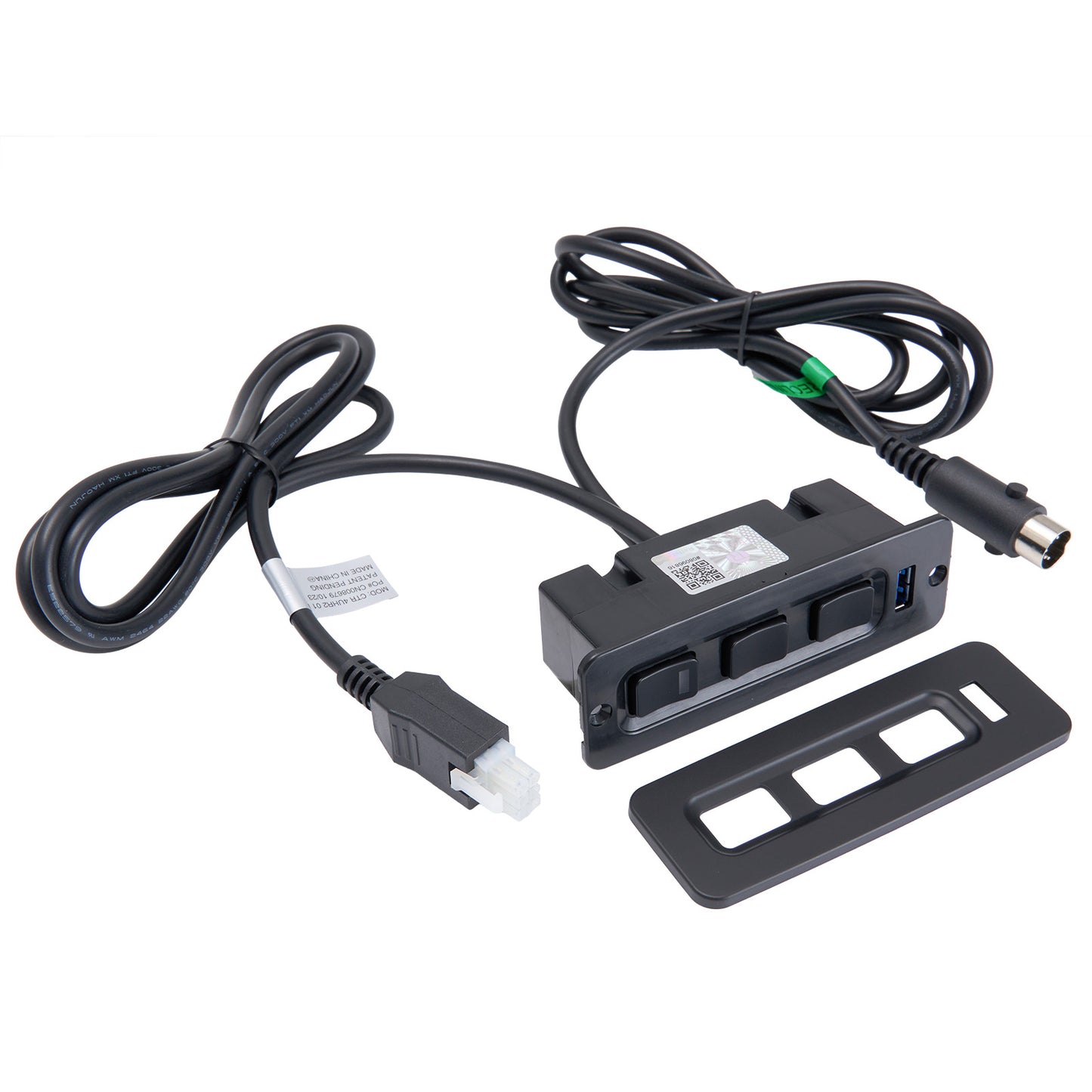 Raffel CTR 4UHR2 01 BP 6-Button Switch for recliner with 2 Plugs & USB 31049