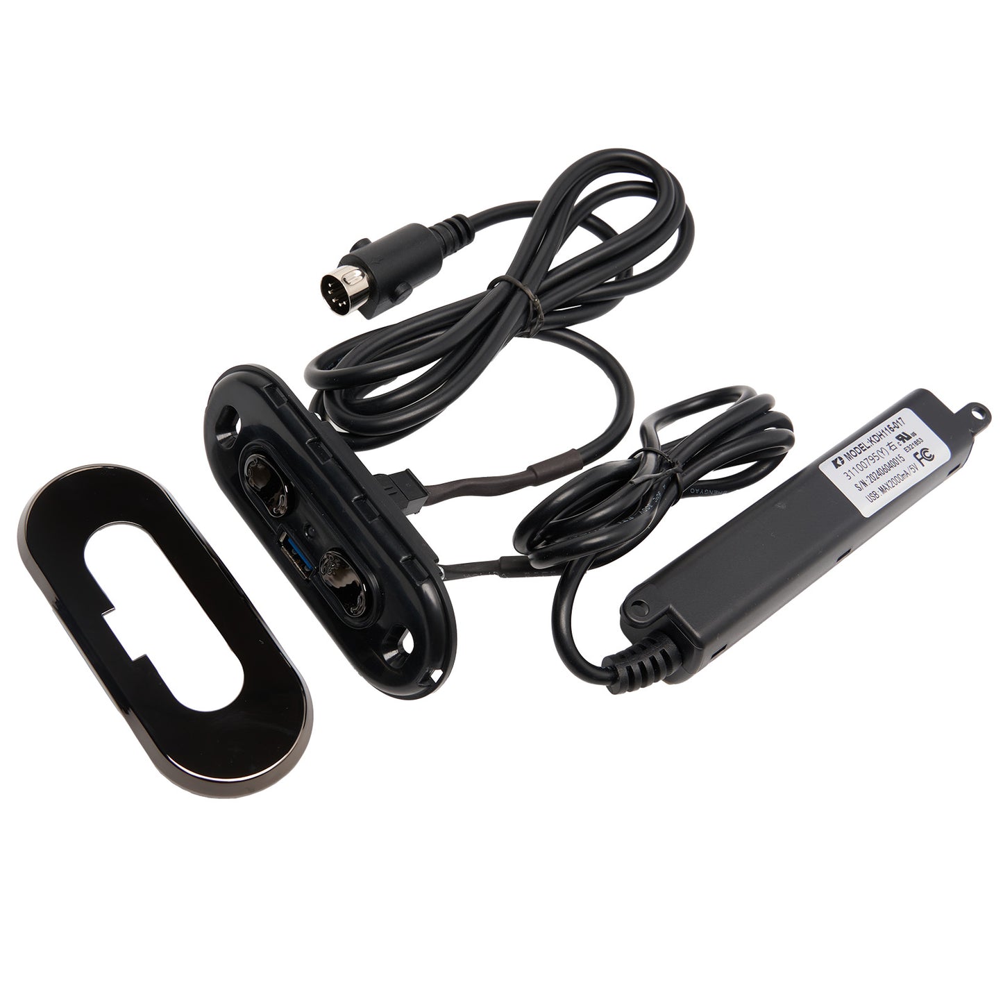 KDH115-017 4 Button Switch for Power Recliner or Lift Chair with USB Port and 5 Pin Plugs