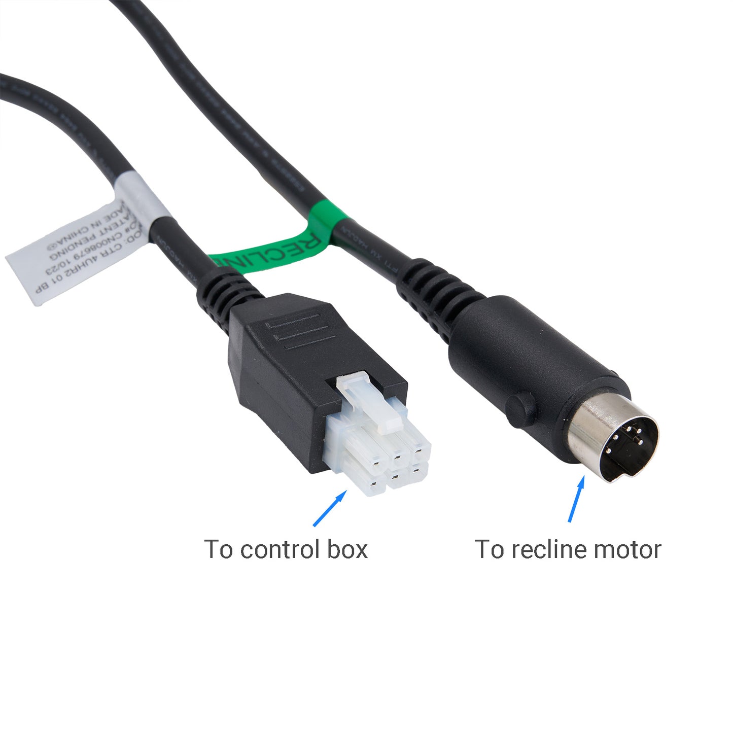 Raffel CTR 4UHR2 01 BP 6-Button Switch for recliner with 2 Plugs & USB 31049
