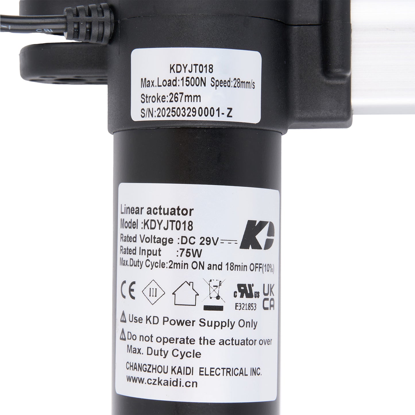 Replacement Linear Actuator for LMD60316K-1