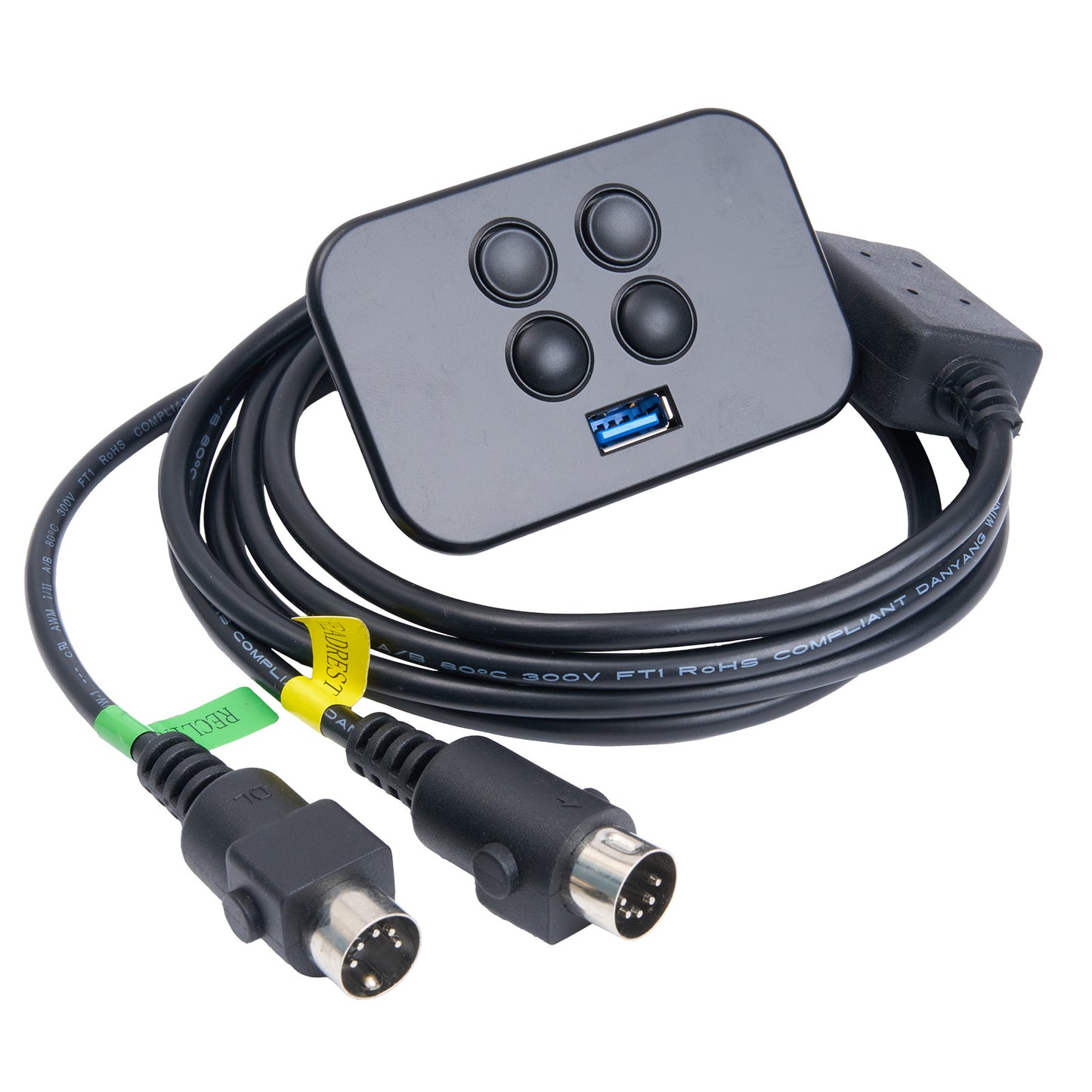 DL-SK-156 Four Button Recliner Switch with USB & Dual 5 Pin Plugs