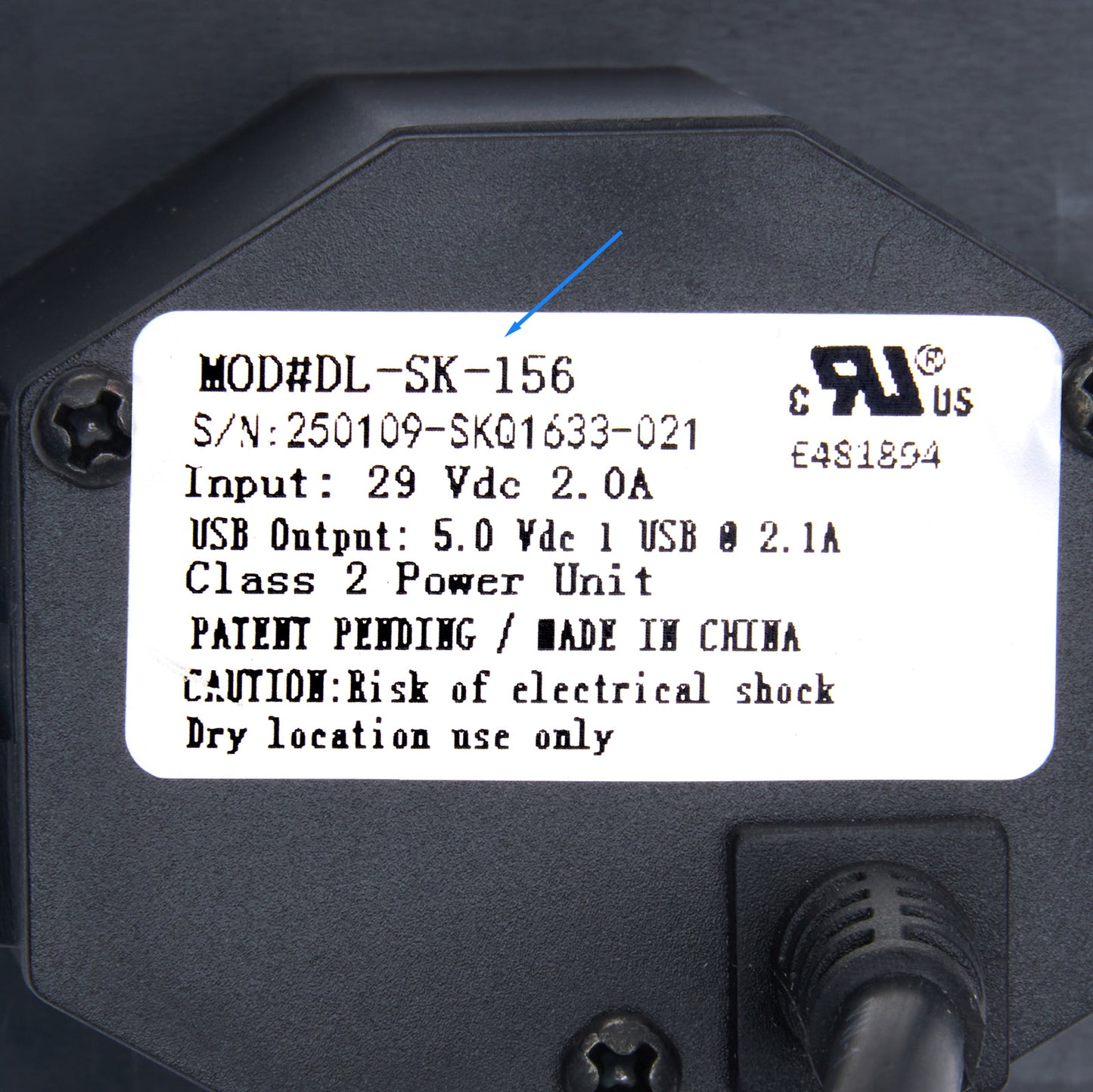 DL-SK-156 Four Button Recliner Switch with USB & Dual 5 Pin Plugs