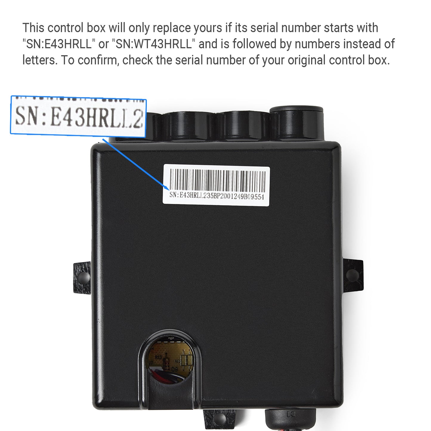 eMoMo HX43HRLL Control Box Junction Box