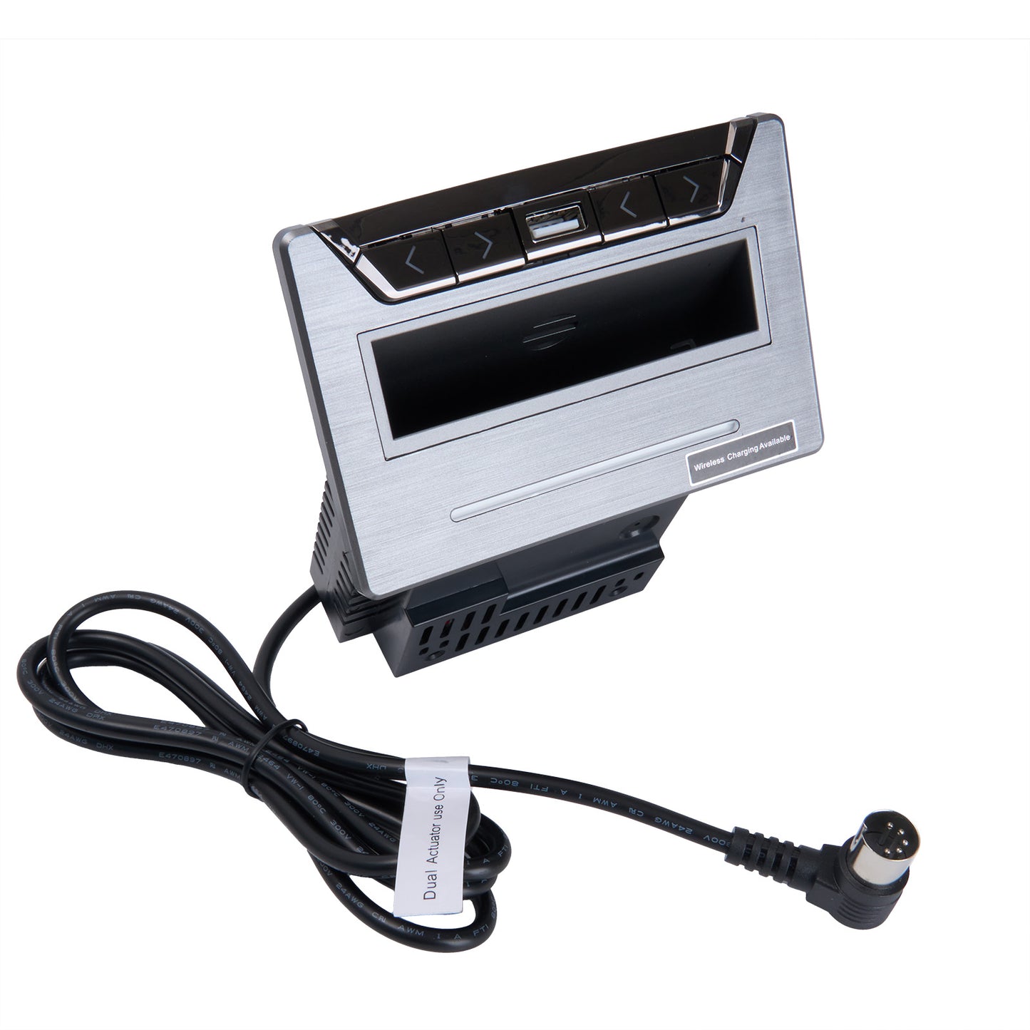eMoMo E502URRW 4 Button Control Switch with USB and Wireless Charging Docker