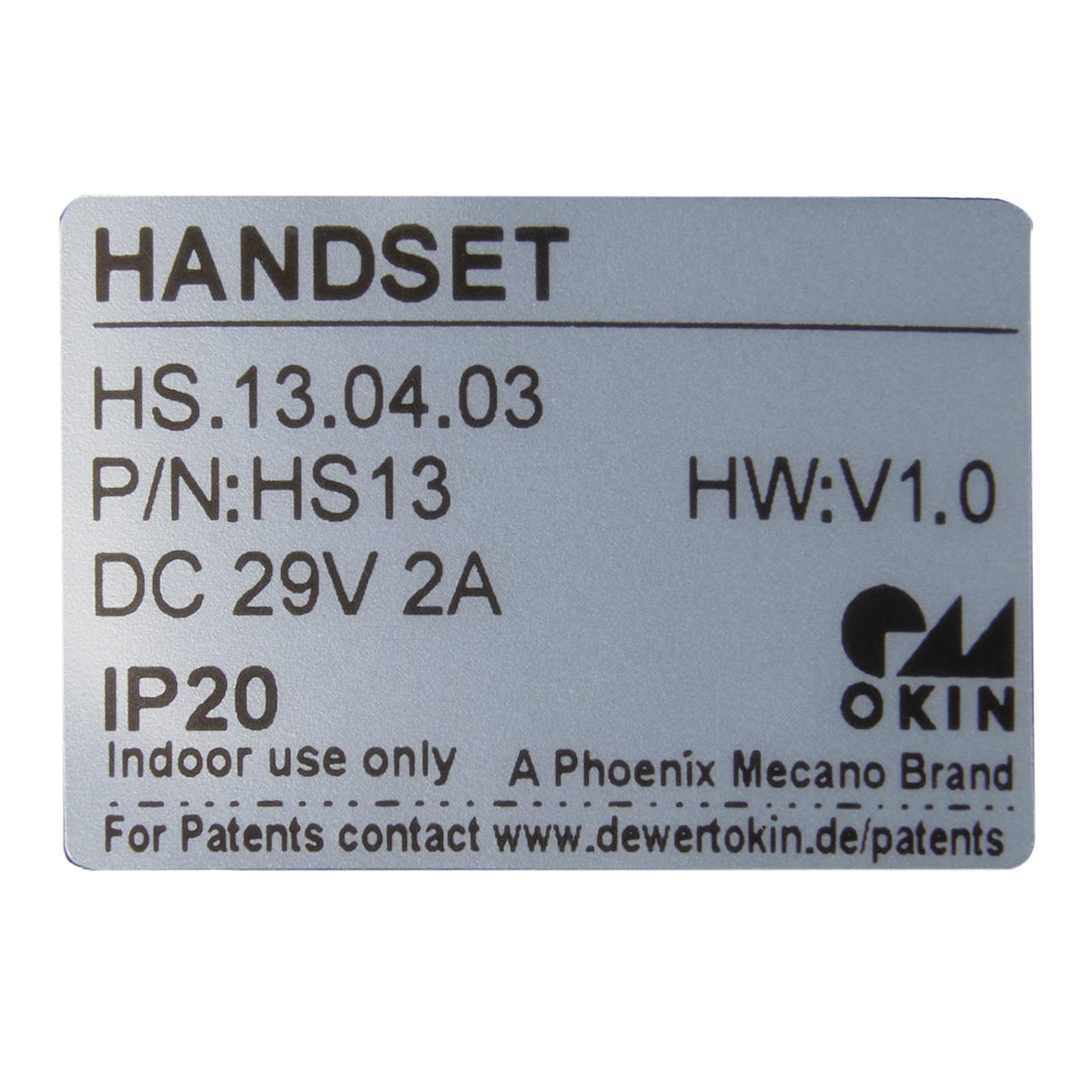OKIN HS.13.04.03 Four Button 5-pin Handset Controller for Lift Chair & Recliner