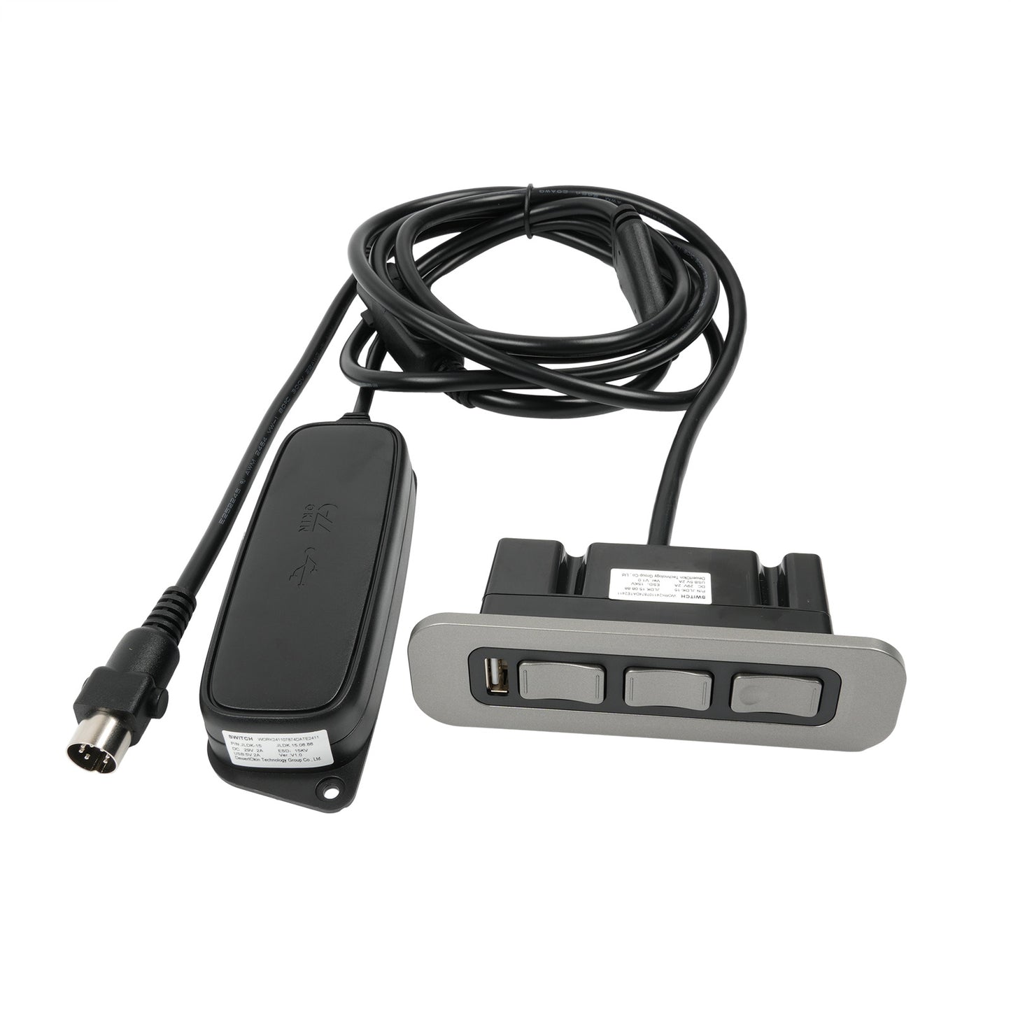 OKIN JLDK.15.08.88 Six Button Switch for recliner lift chair with USB & 7 Pin Plug