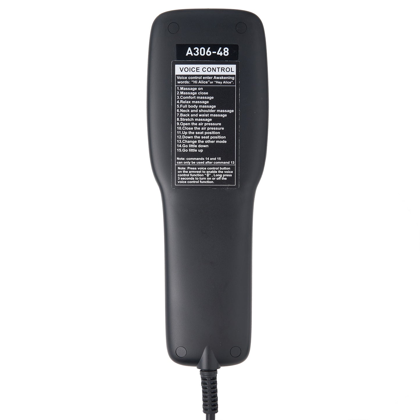 Replacement Remote Controller for iRest SL-A306-48 Massage Chair