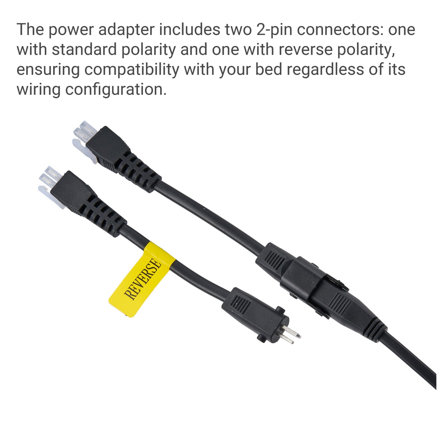 29V 2A Power Adapter for Adjustable Bed Bases - 2-Pin Connector