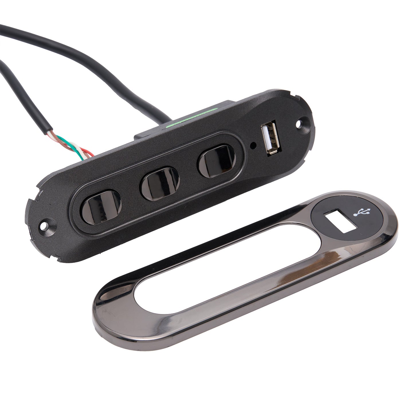 KDH137-013 Six Button Switch for Power Recliner with 3 Plugs and USB