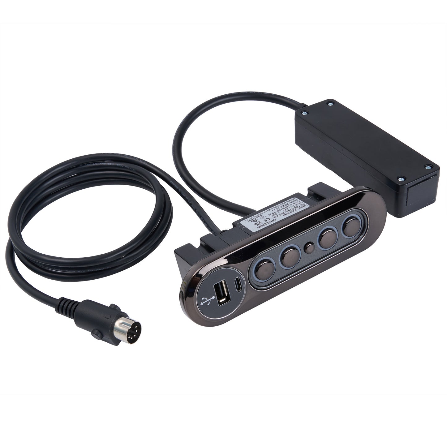Mulin AC108-2MA-2UQ03 5-Button Switch for Power Recliner with 5-Pin Plug and USB & Type-C Ports