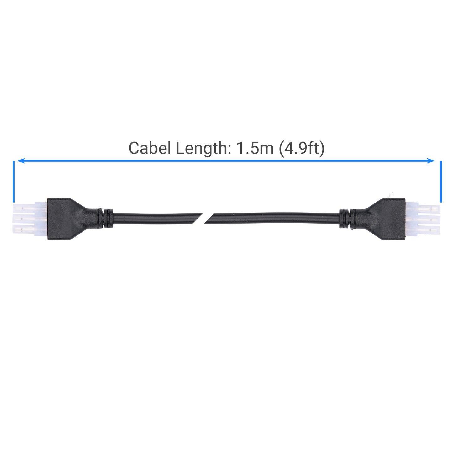 3 Pin Male to Male Lifting Desk Motor to Control Box Connection Cable - 1.5m/59inches Compatible with Ikea Bekant Knolll adjustable desk