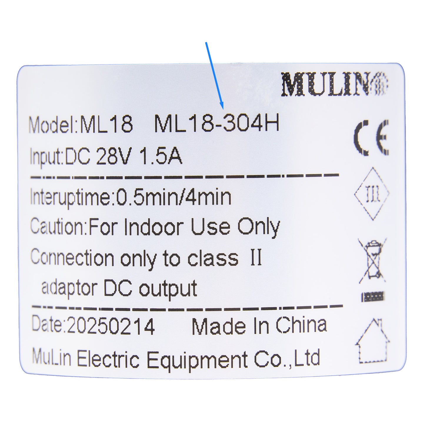 MULIN ML18-304H Linear Actuator for Recliner/Lift Chair