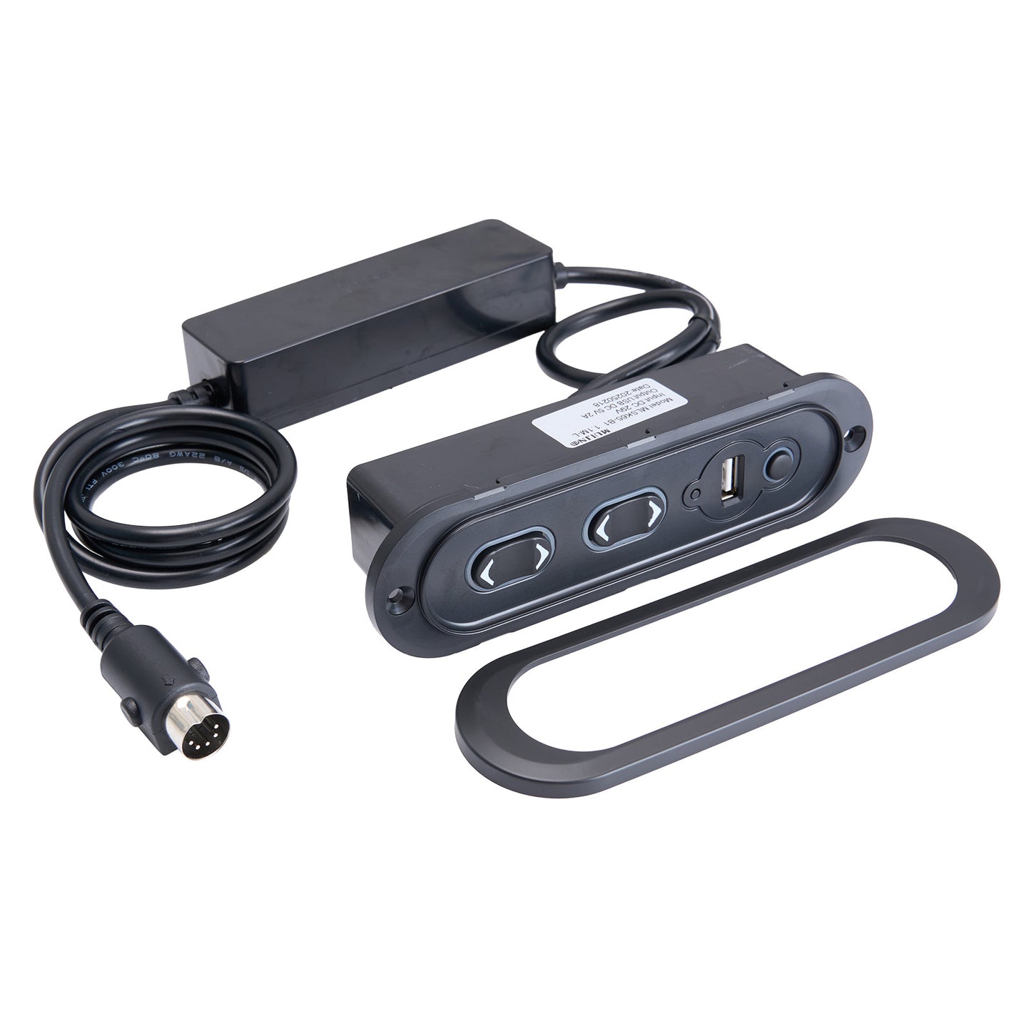 Mulin MLSK65-B1  Five Button 5-Pin Switch with USB for Recliner or Lift Chair