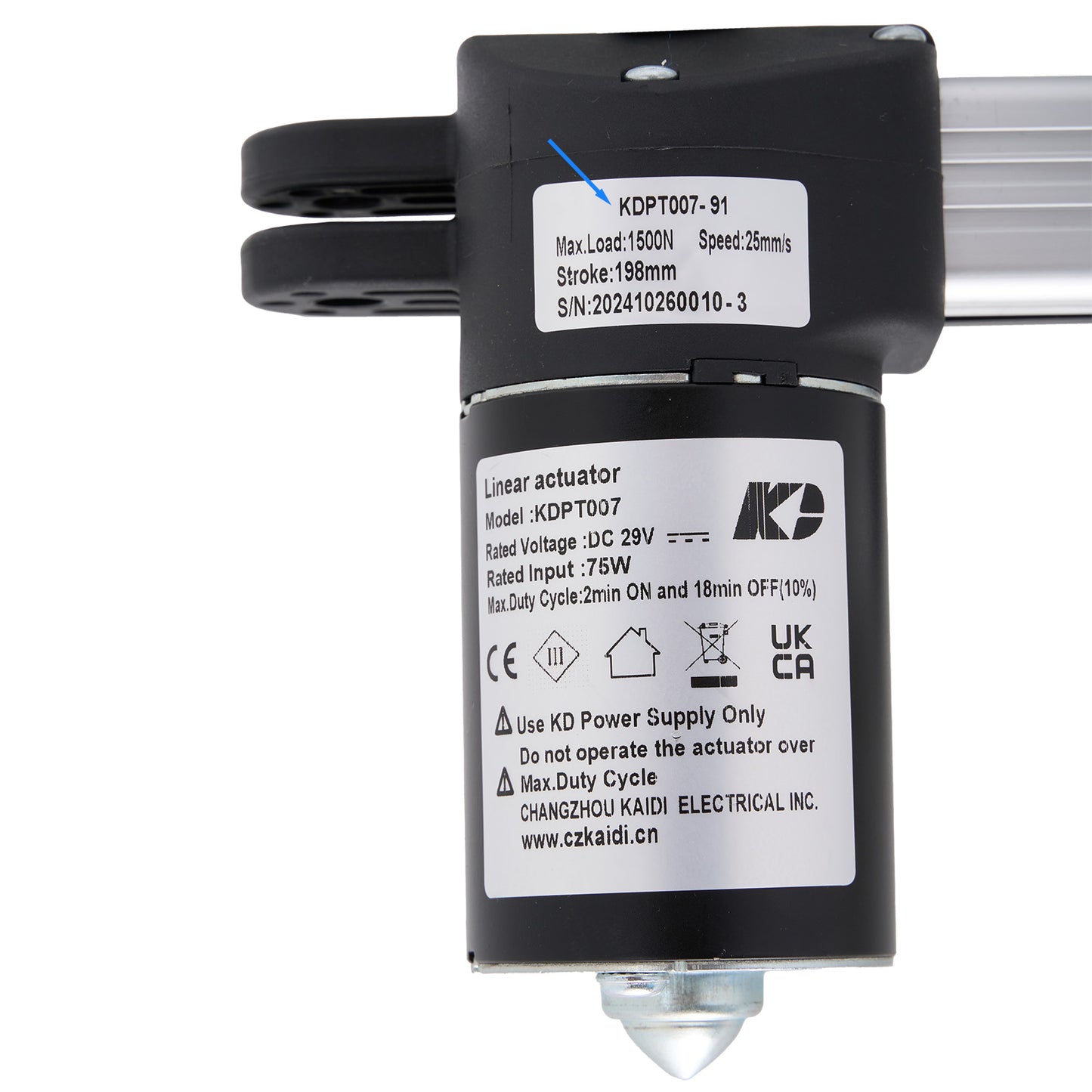 KAIDI KDPT007-91 Linear Actuator for Recliner/Lift Chair
