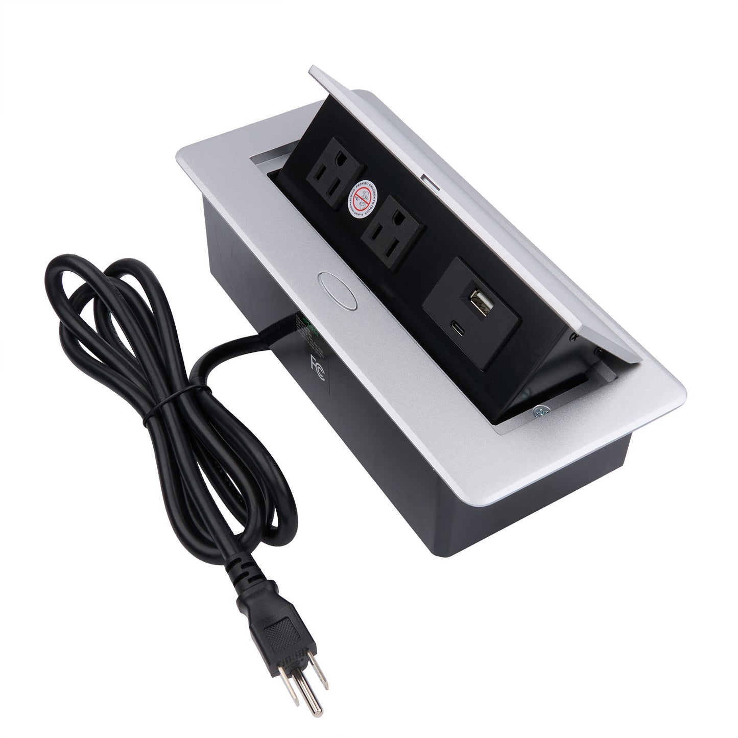 eMoMo EK201BAR Pop-up Multifunctional Socket with 2 Outlets USB Type C