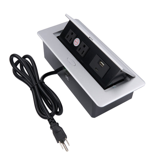 eMoMo EK201BAR Pop-up Multifunctional Socket with 2 Outlets USB Type C