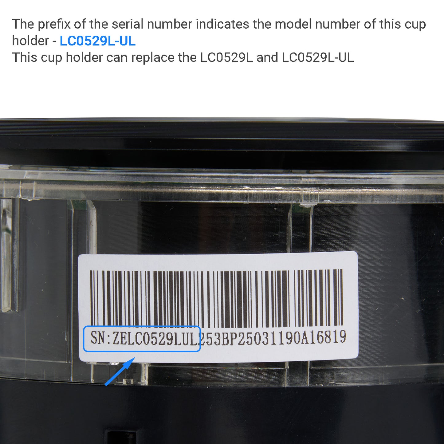 eMoMo LC0529L-UL Lumi Cup Holder Double Tap To Light Up