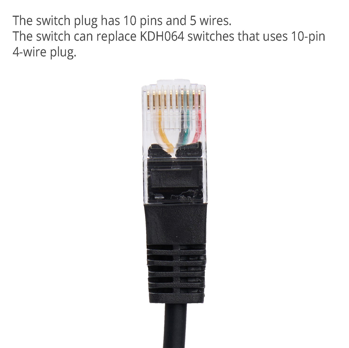 KDH064-303B Switch for Lifting Desk with 6 Buttons, 10-Pin Crystal Plug & Display