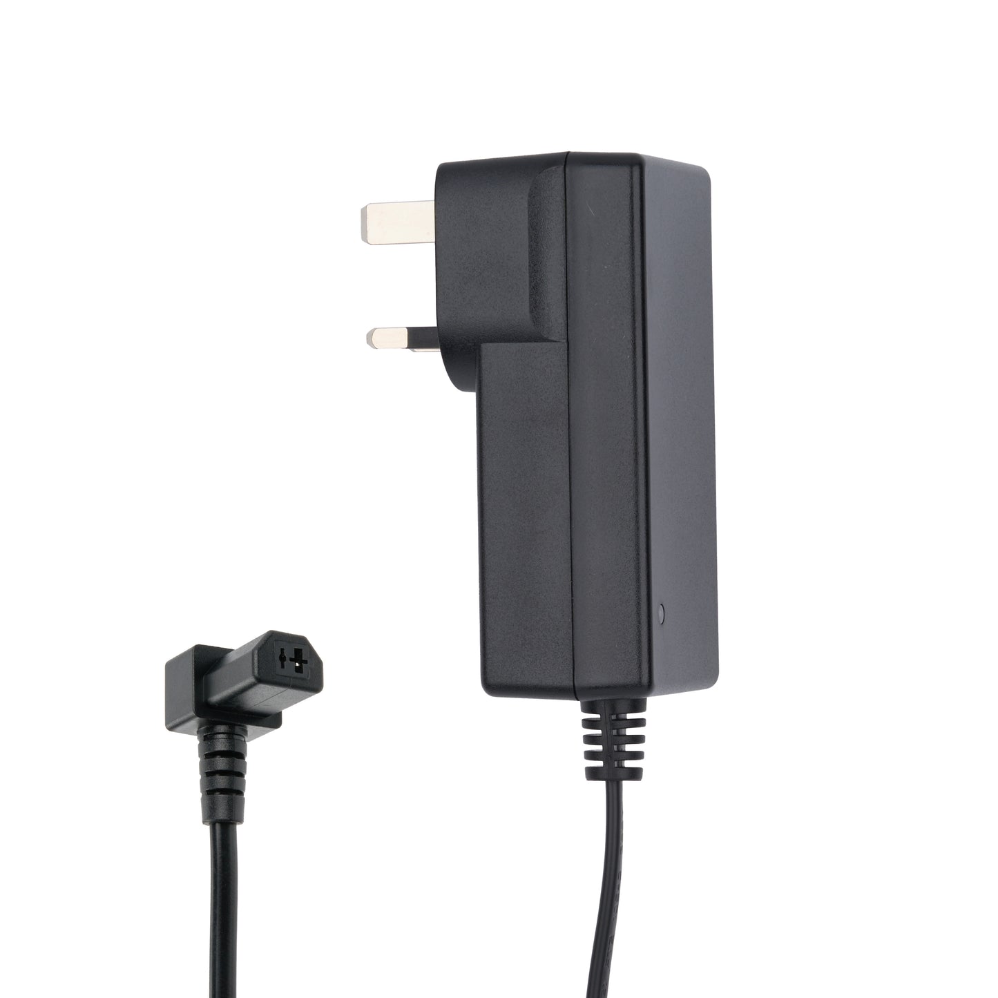 90° Trapezoidal Female Plug Power Adapter with British AC Plug for Recliner Lift Chair 29V 2A
