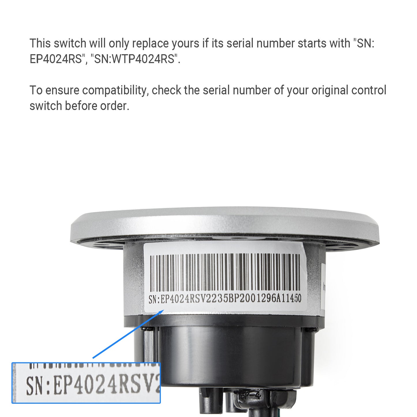 eMoMo RemoP4024RS-1 Silver Side Switch with Open/Close/Massage/USB