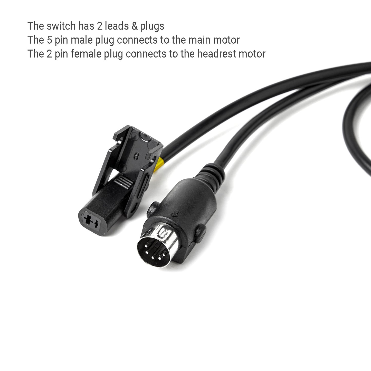 KDH127-052 5 Button Switch for Power Recliner or Lift Chair with USB Charging Port