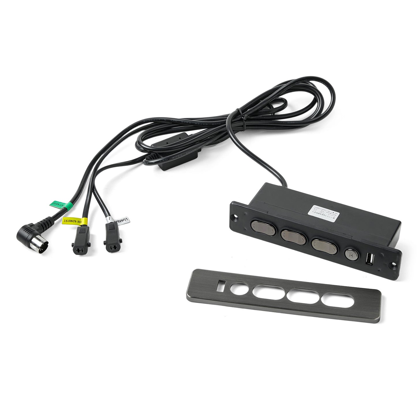 R22231010015 Seven Button Switch for Recliner or Lift Chair Three Plugs With USB