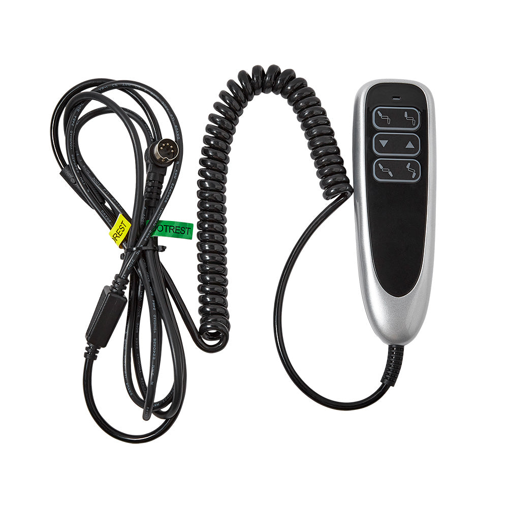 23300528X000 6 Button Remote Controller W/2 Plugs for Dual Actuator Lift Chair