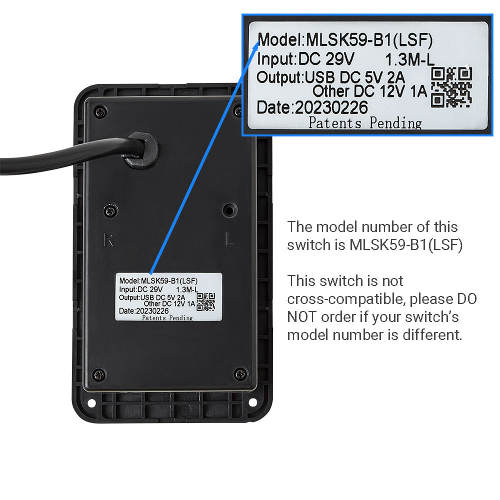 MLSK59-B1(LSF) Switch 4 Button with USB