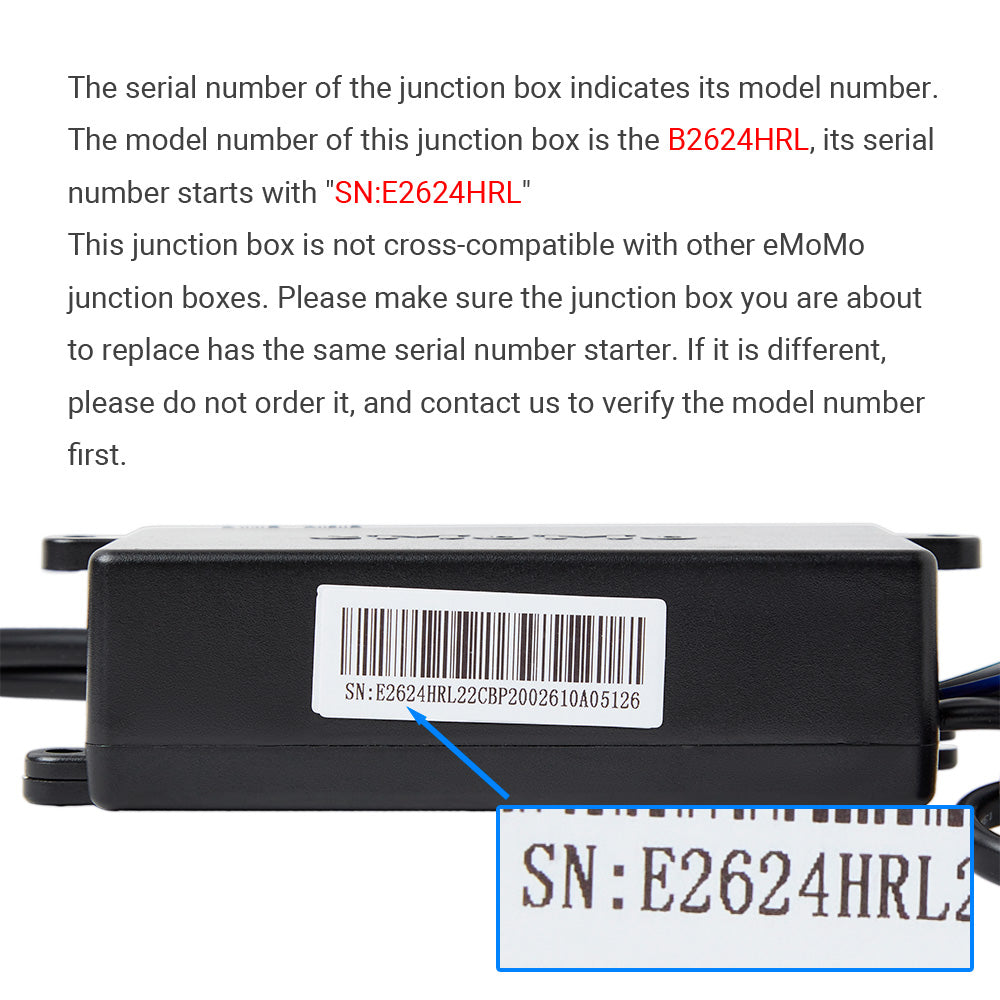 eMoMo B2624HRL Junction Box for Power Recliner/Lift Chair/Home Theater Chair