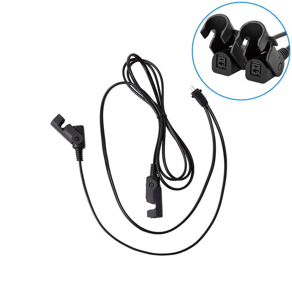 2 Pin Y cable with Arch/D Shape Female plugs Male to Dual Female