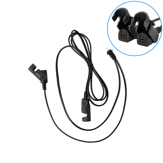 2 Pin Y cable with Arch/D Shape Female plugs Male to Dual Female