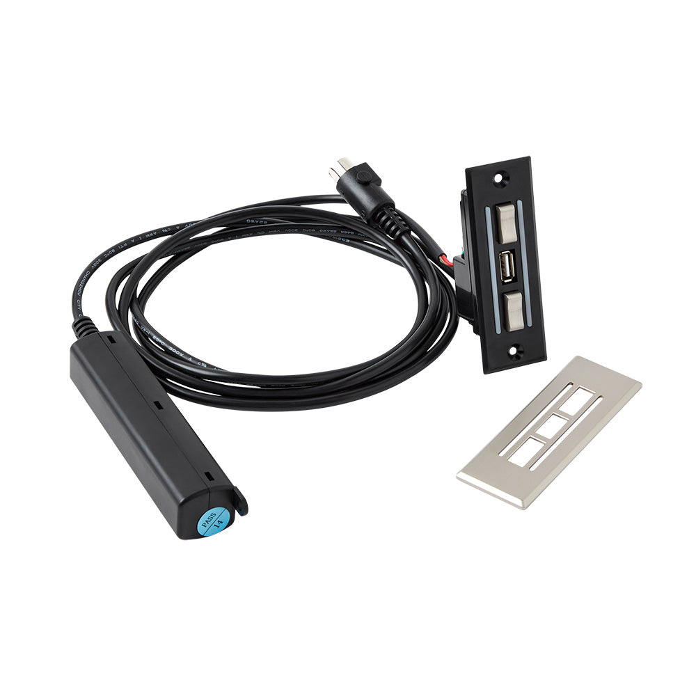KDH134A-002 4 Button Switch for Power Recliner or Lift Chair with USB Charging Port & 5 Pin Plugs