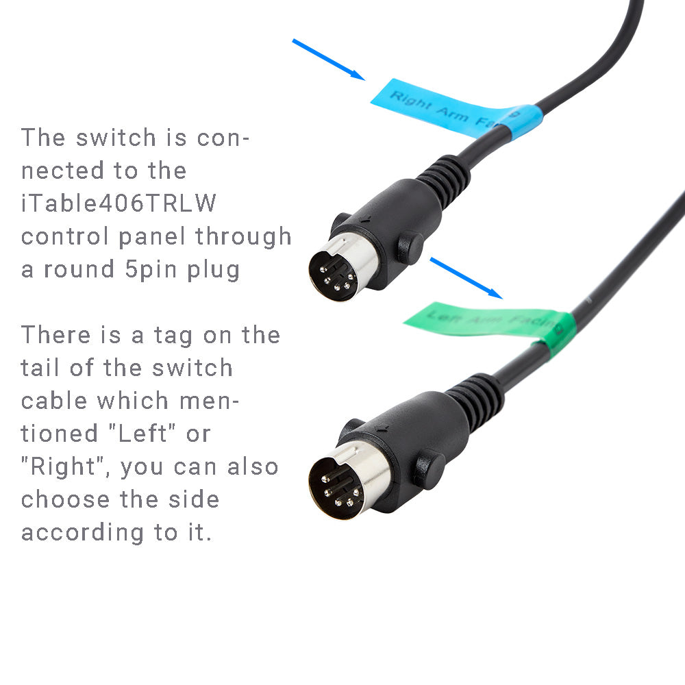 eMoMo 7 Button Switch for Sofa with iTable406TRLWD Control Panel
