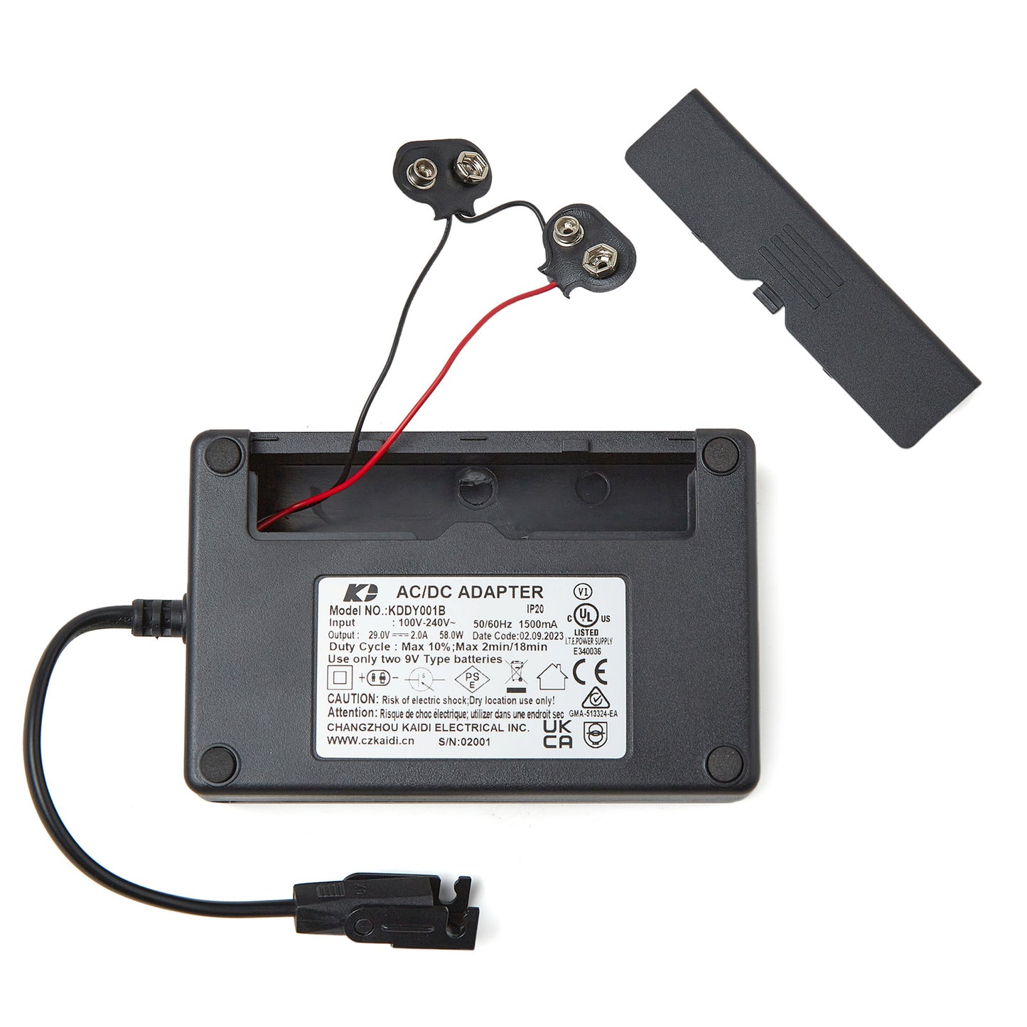 Kaidi KDDY001B Power Supply Kit for Recliners, Lift Chairs & More (29V 2A with Battery Tank)