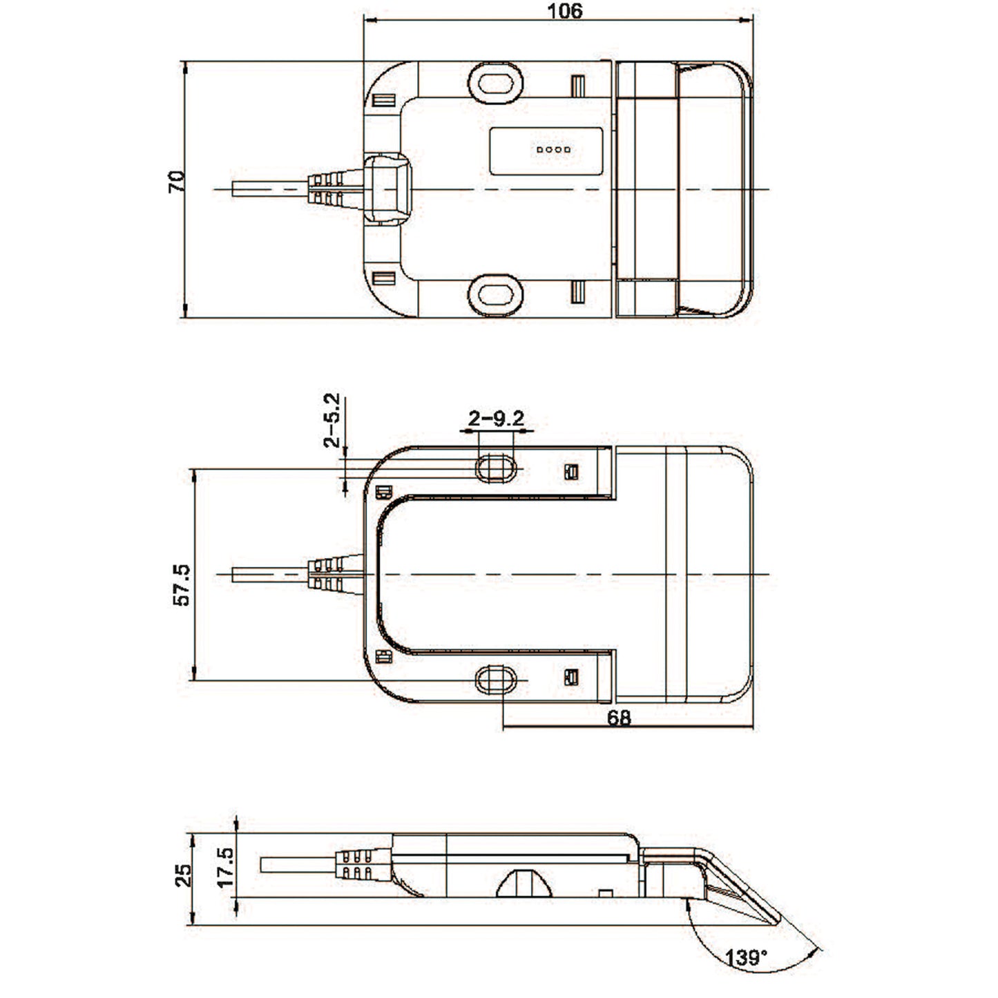 JCHT35K50C Control Switch for Adjustable Desk