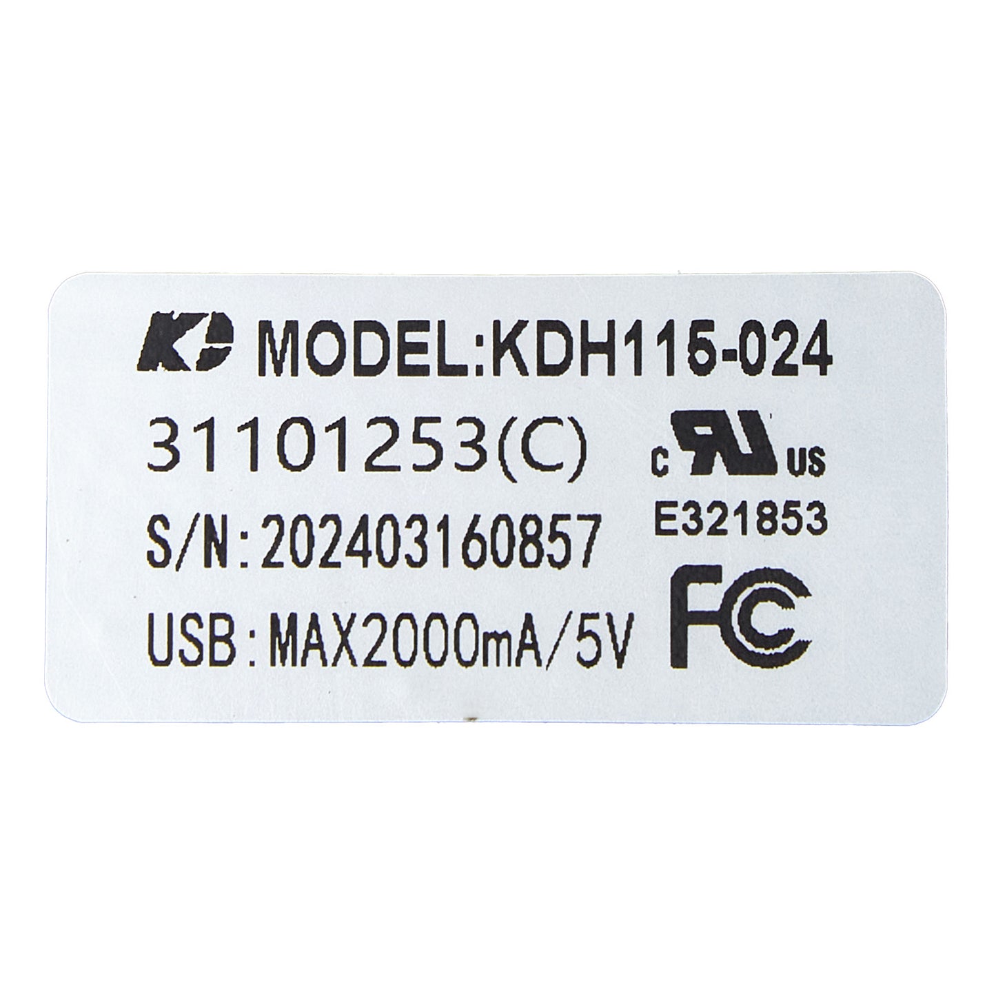 KDH115-024 Four Button Five Pin Switch for Recliner with USB