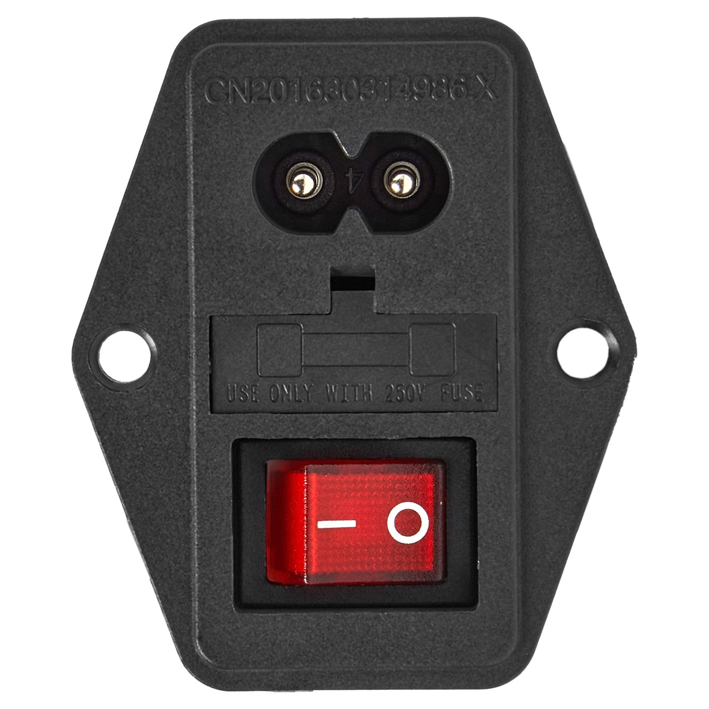 2 Prong AC Power Socket with Switch for Power Recliners and Motion Furniture CN201630314986 X
