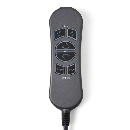 MLSK89-A2 6 Button 5 Pin Remote Controller for Recliner w/USB Charging Port & Backlit