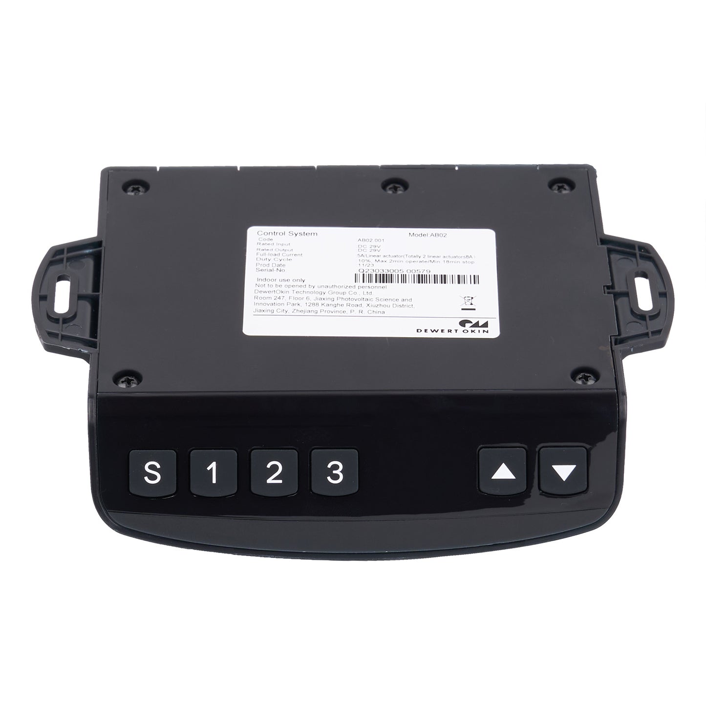 Dewert OKIN AB2.001 Control Panel for Adjustable Desk 6 Button 2 Pin