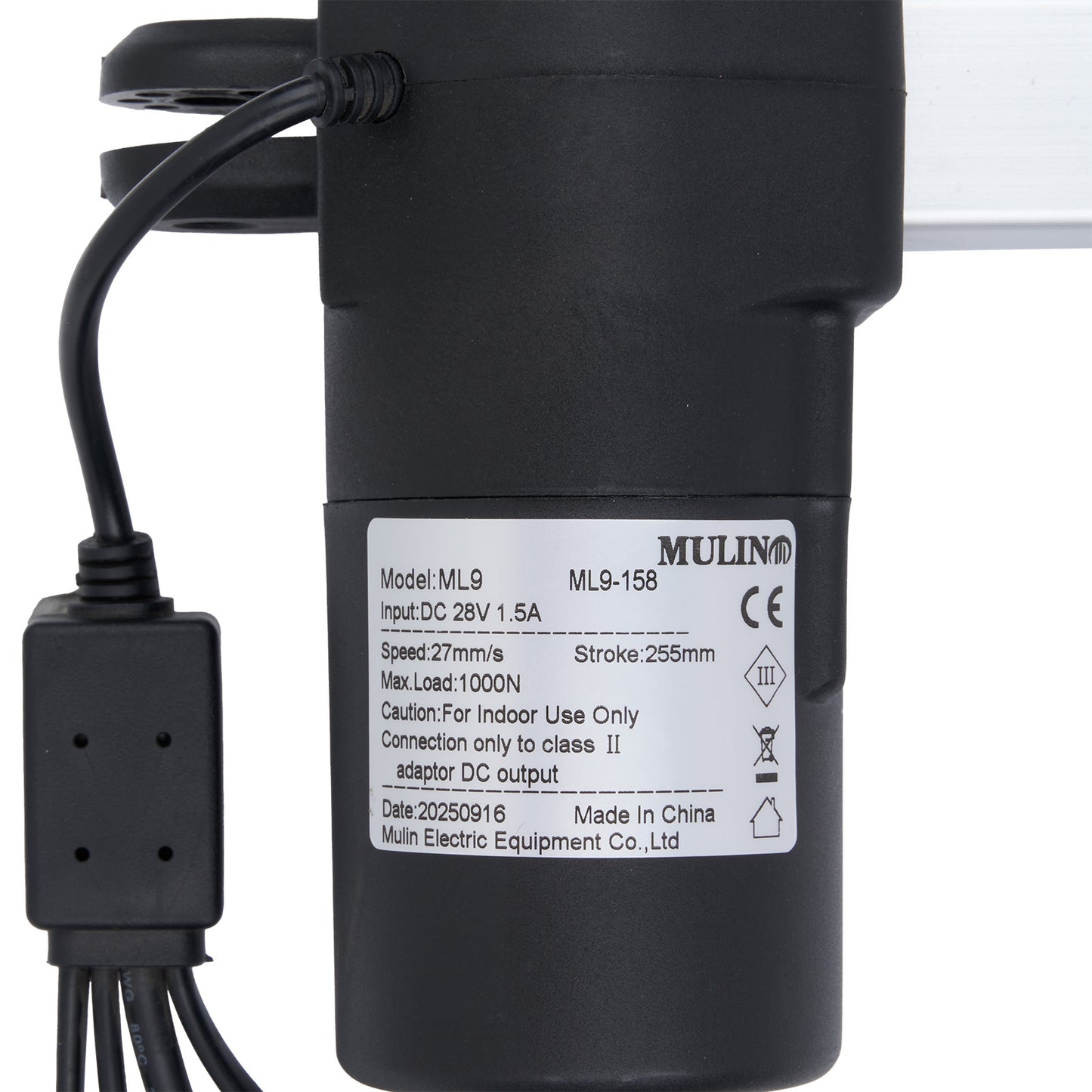MULIN ML9-158 Linear Actuator for Recliner/Lift Chair