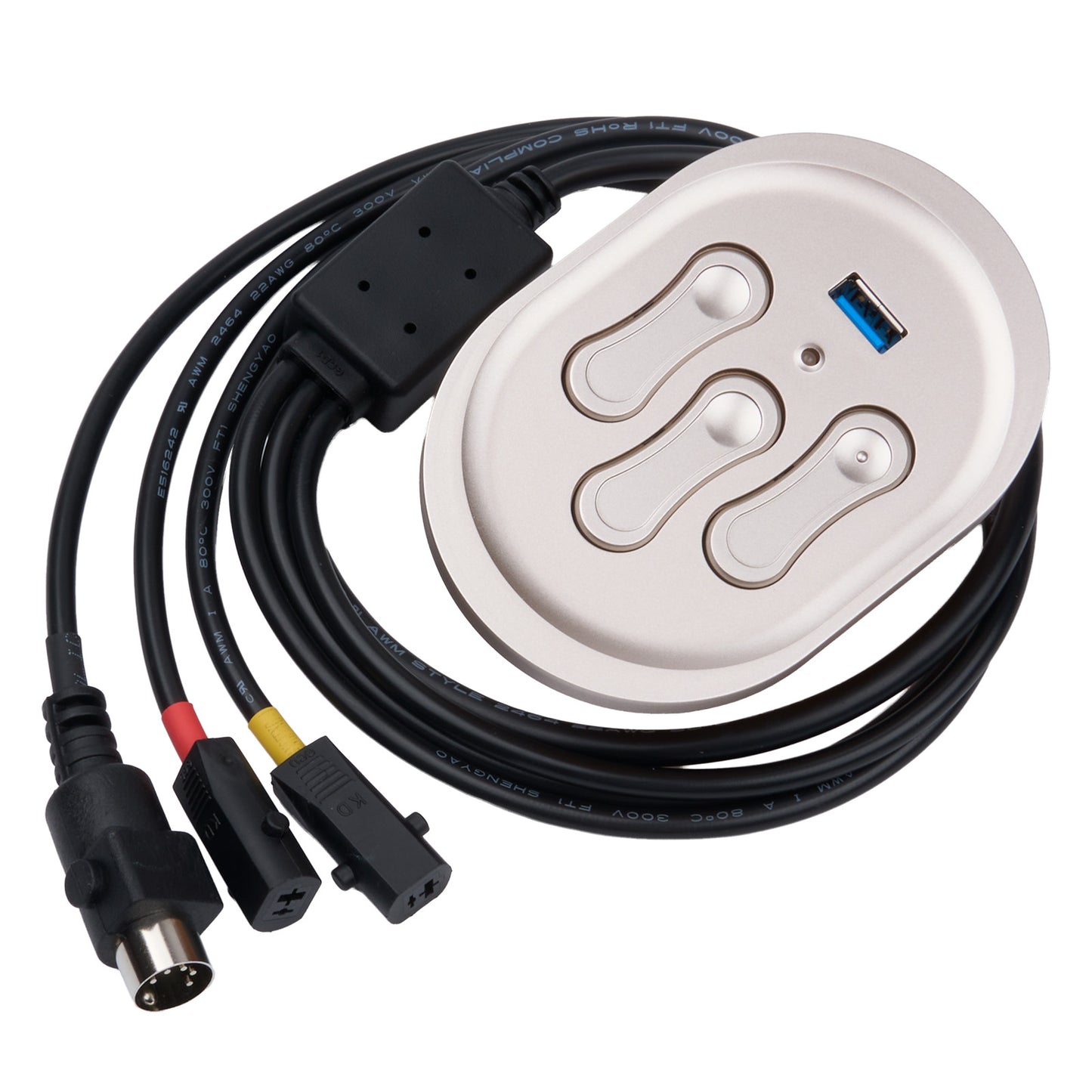 KDH241-002 6-Button Switch for Power Recliner or Lift Chair with 3 Plugs & USB