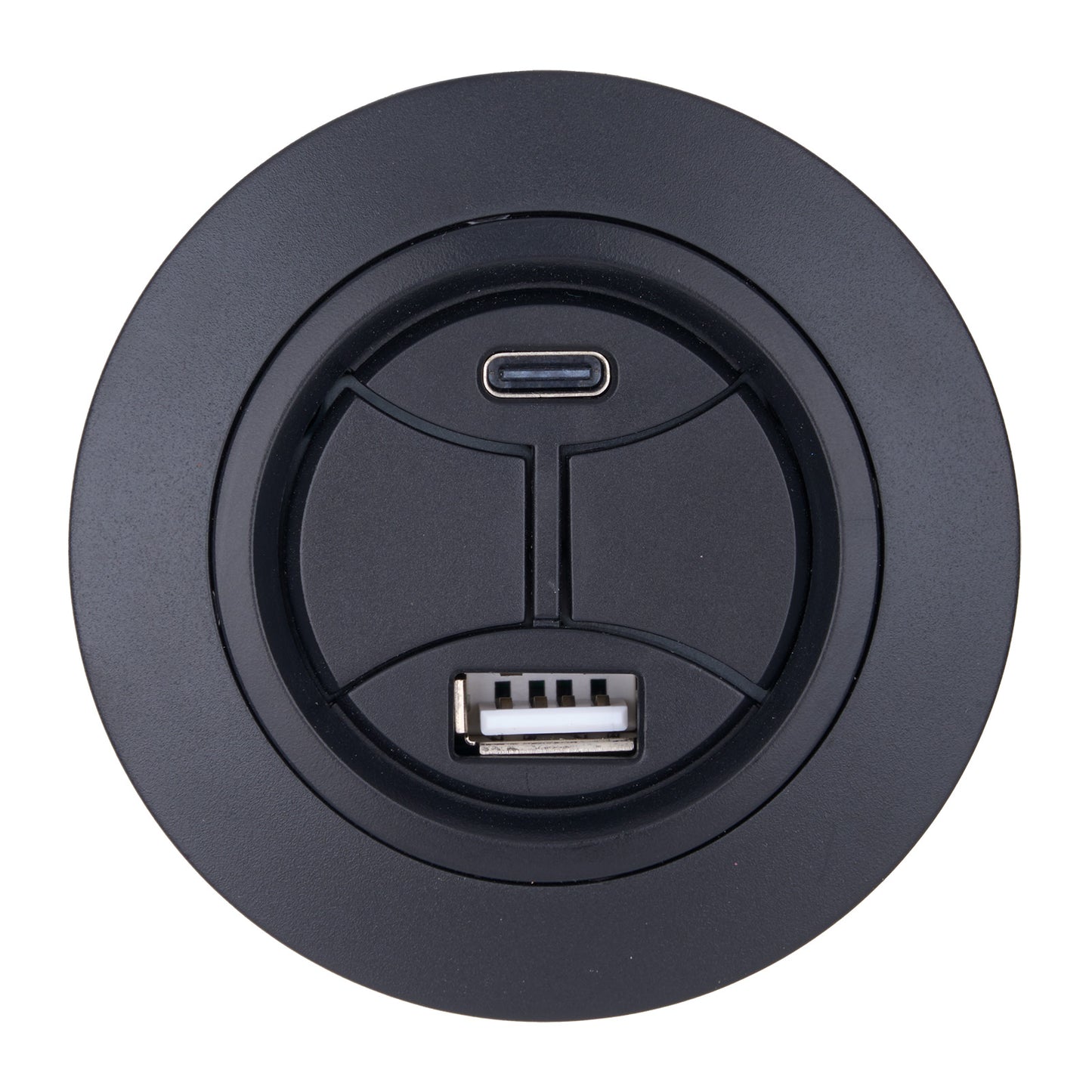 Round 2-Button 5 Pin Switch for Recliner RB00100225 RK23300225X000(L) W/ Type A & Type C Charging Port