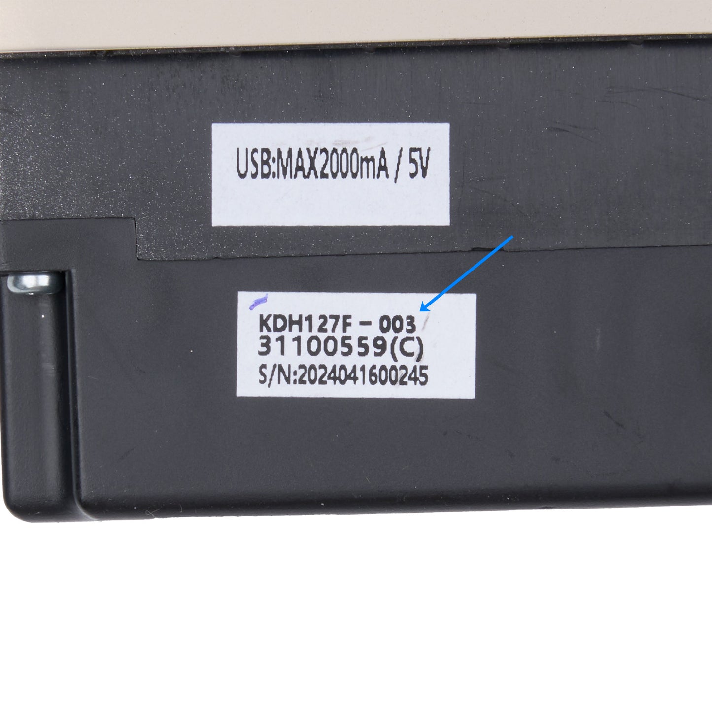 KDH127F-003 2 Button 5 Pin Switch for Power Recliner or Lift Chair with USB Charging Port