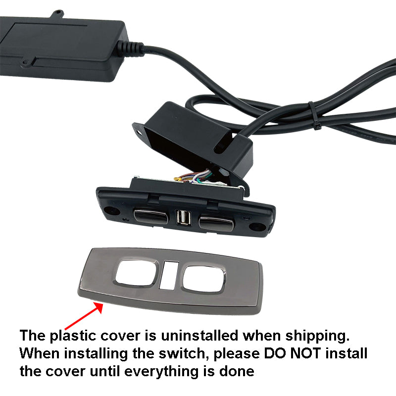KDH120-007 4 Button Switch for Power Recliner or Lift Chair with USB Port and 5 Pin Plugs