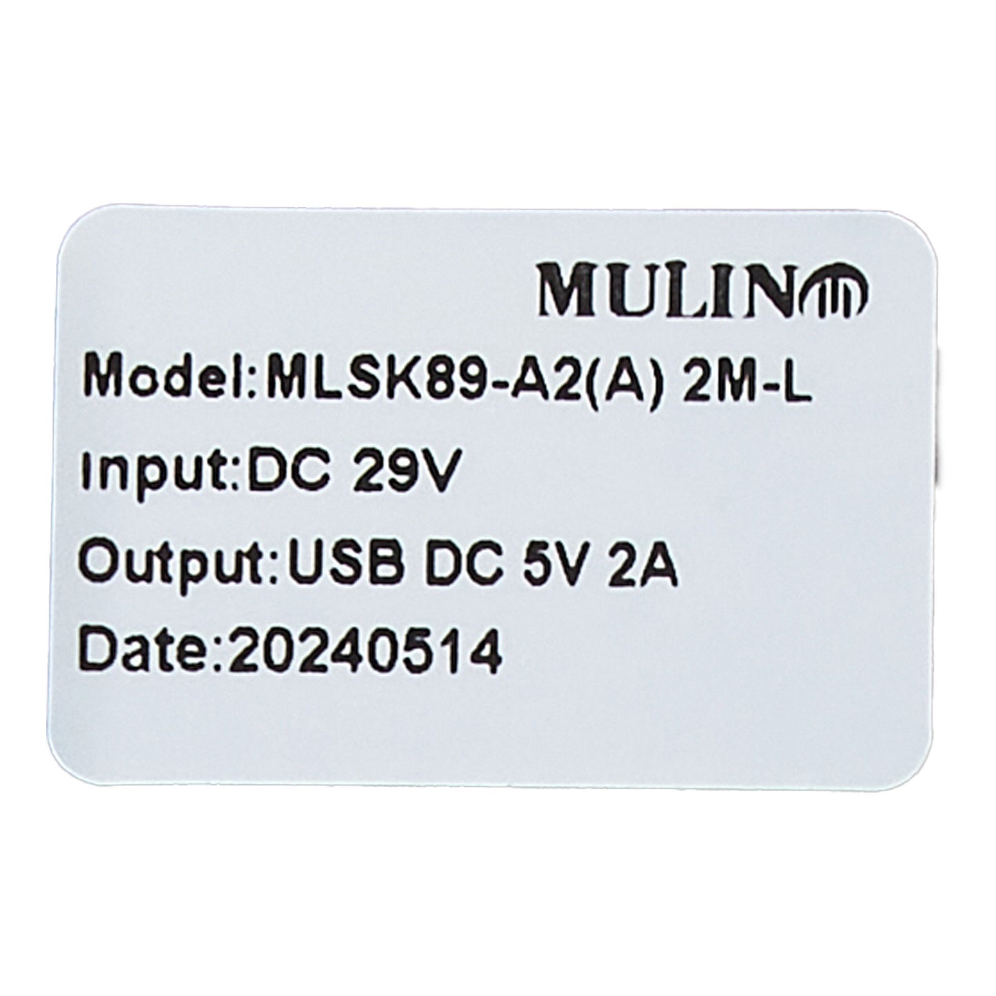 MLSK89-A2 6 Button 5 Pin Remote Controller for Recliner w/USB Charging Port & Backlit