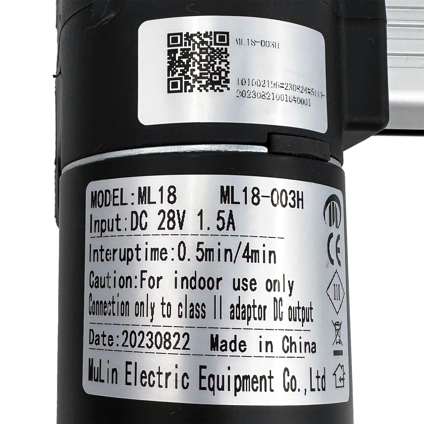 MULIN ML18-003H Linear Actuator for Recliner/Lift Chair