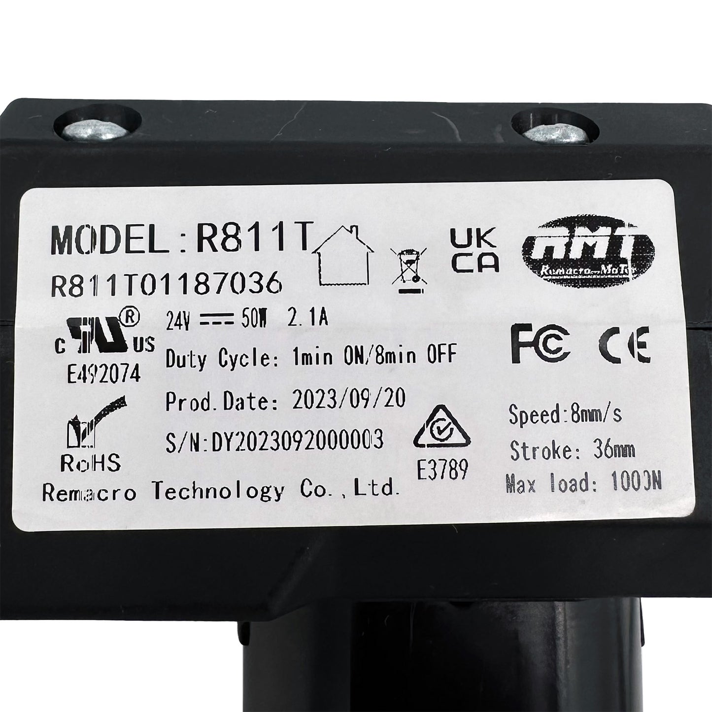 RMT R811T01187036 Linear Actuator for Recliner/Lift Chair