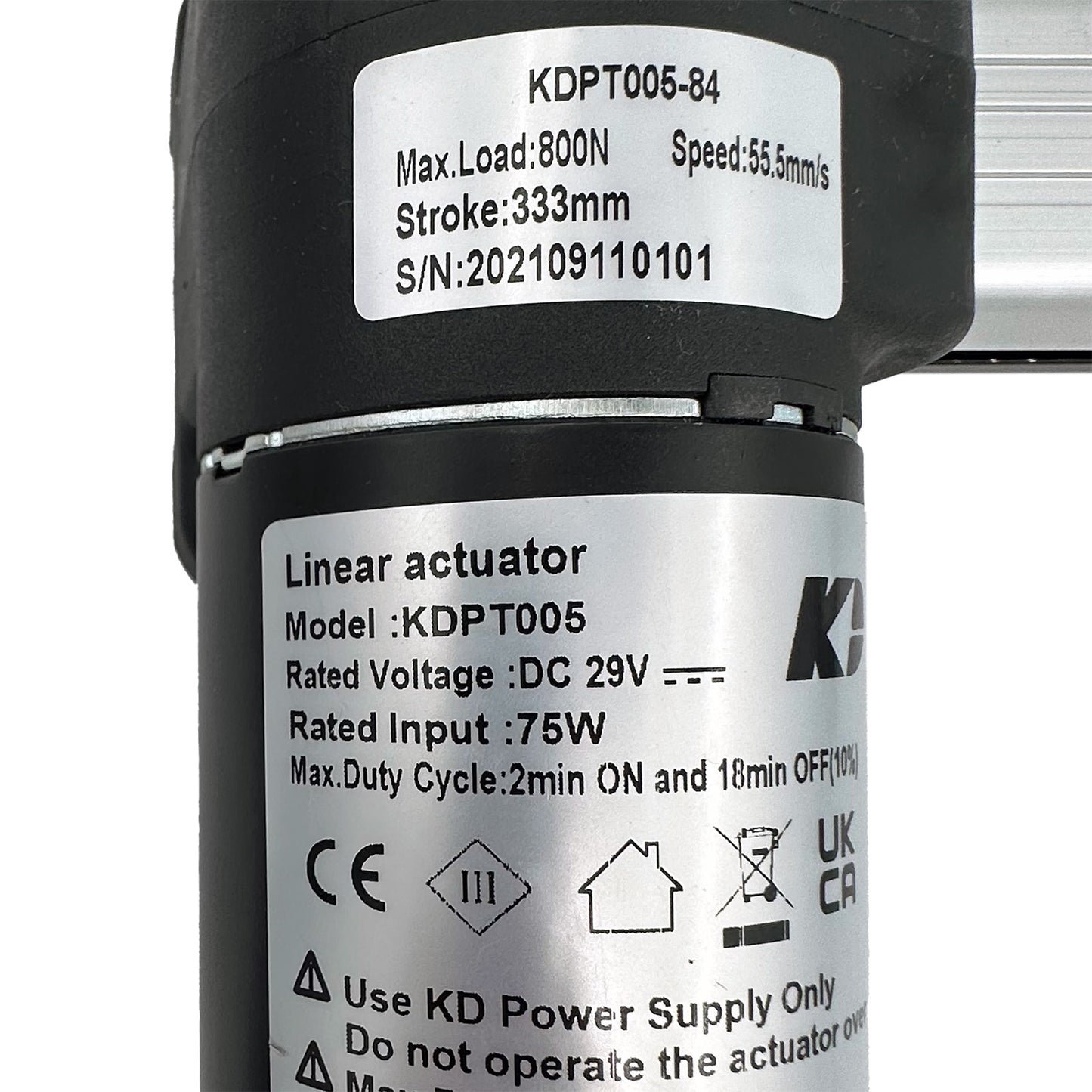 KAIDI KDPT005-84 Linear Actuator for Recliner/Lift Chair